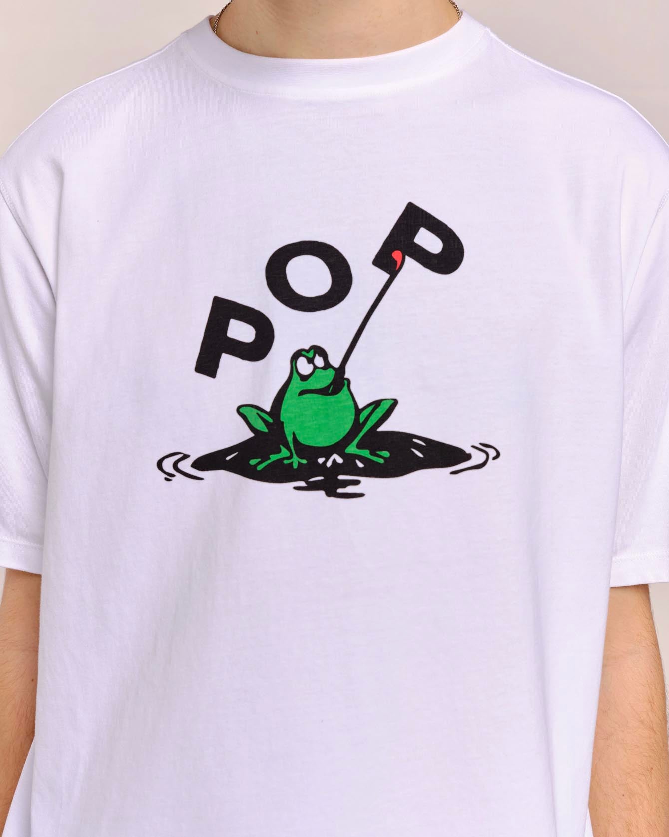 Pop Trading Co Frog Tee White