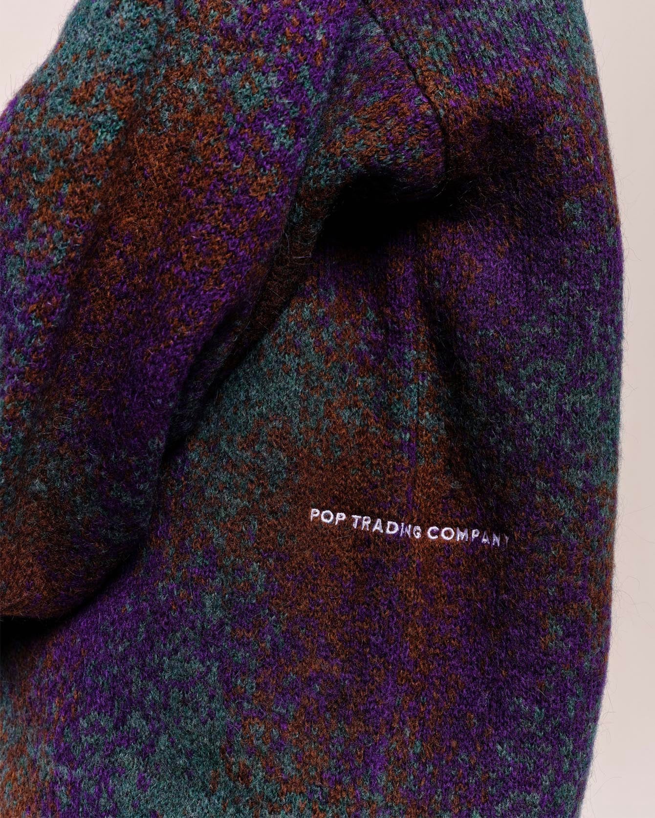 Pop Trading Co. Knitted Cardigan Bayberry Multicolor