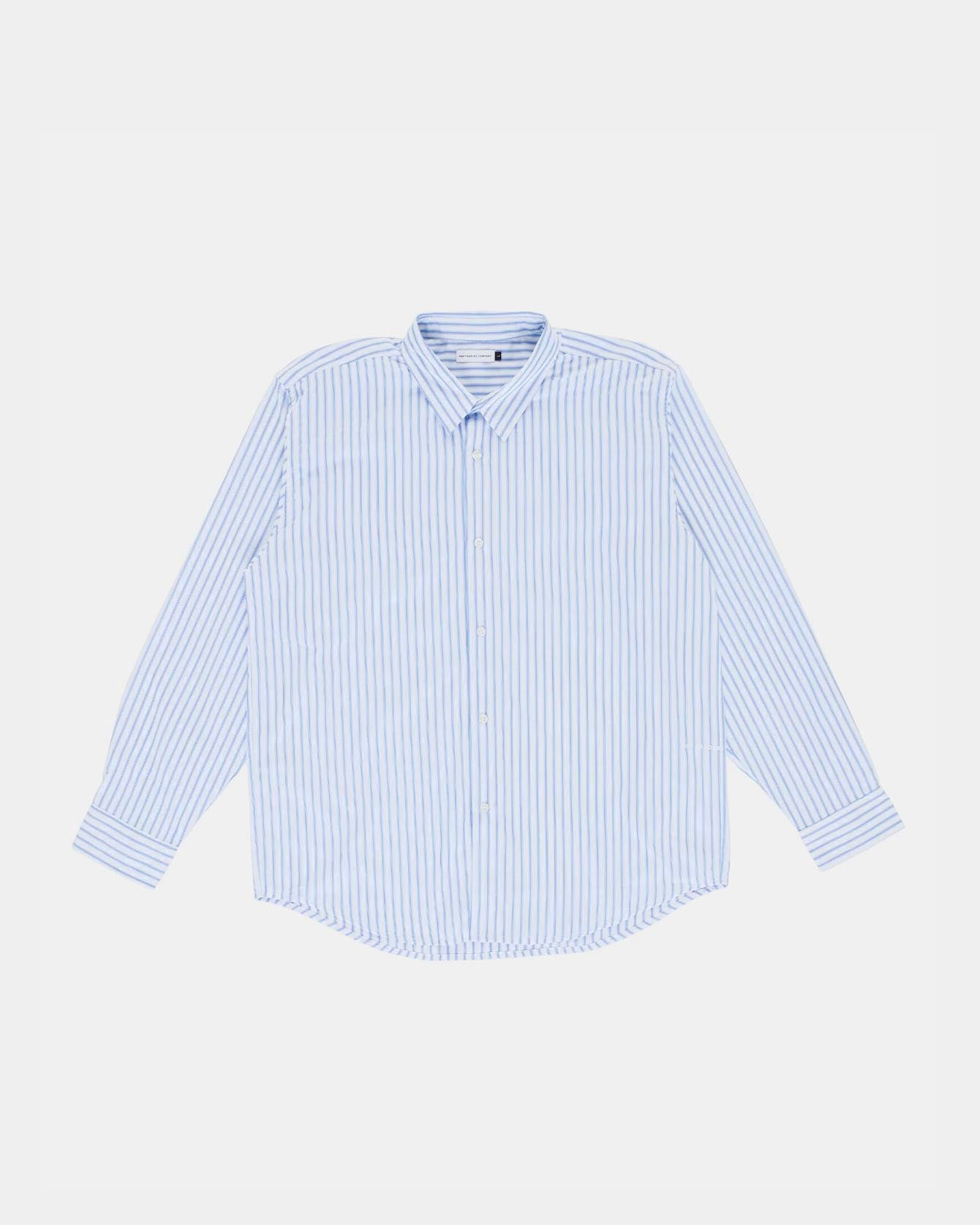 Pop Trading Co Striped Logo Shirt White