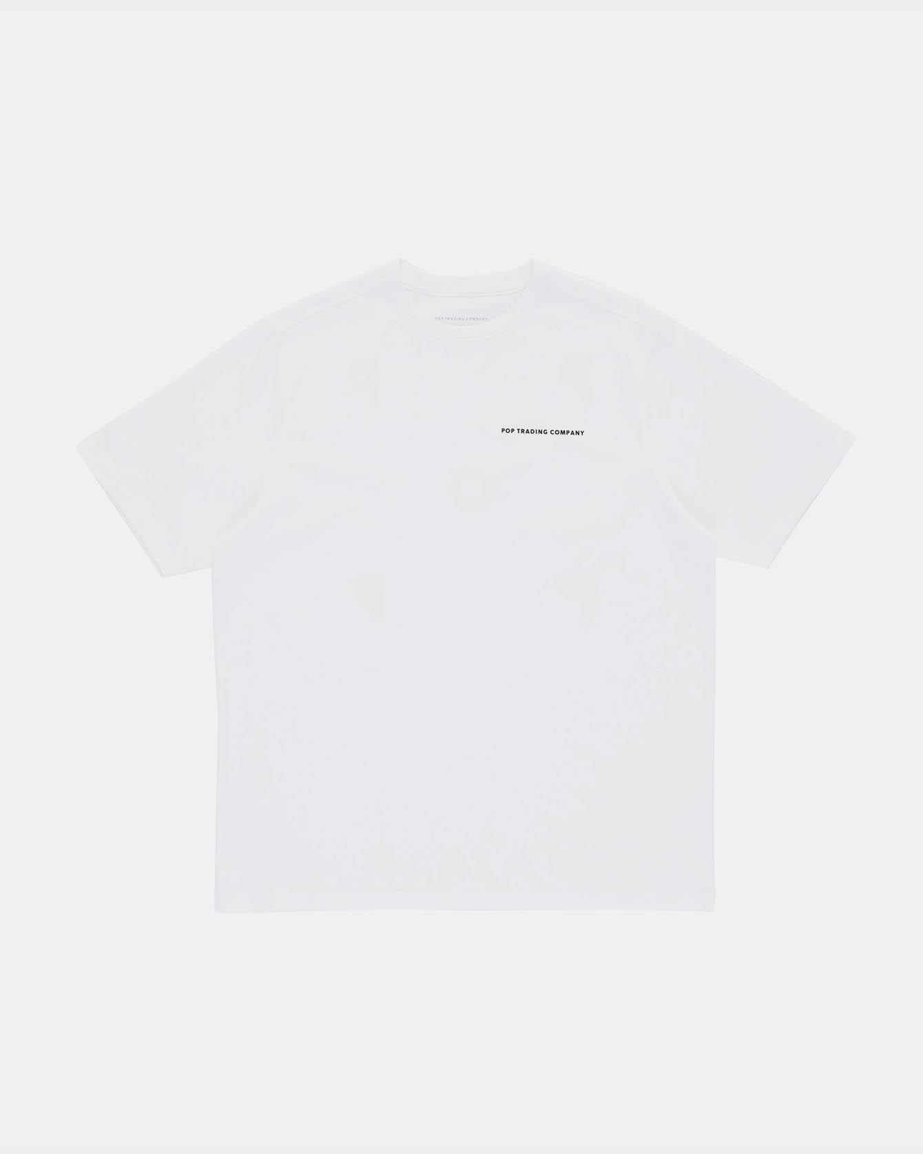 Pop Trading Co. Logo Tee Whiote Black