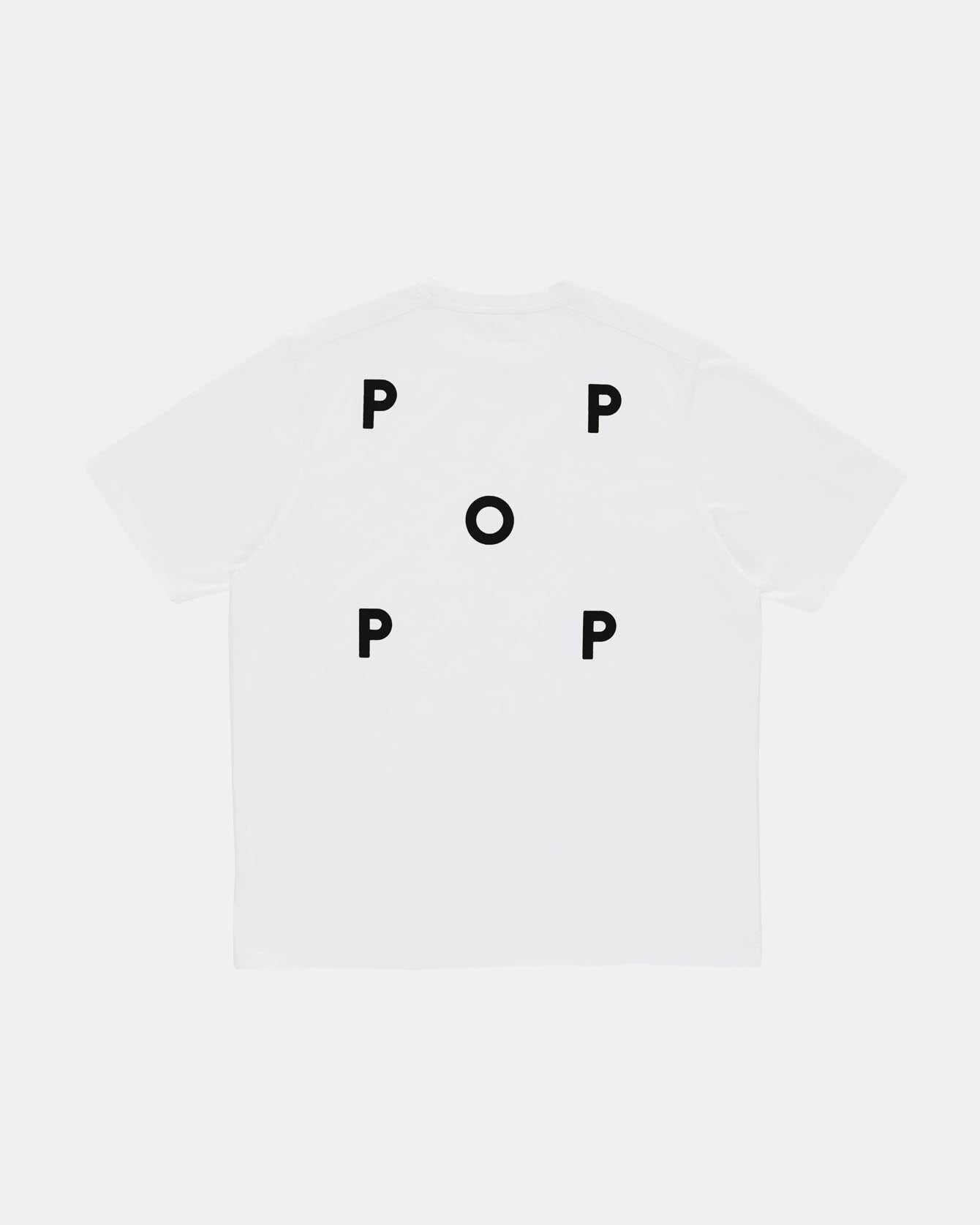 Pop Trading Co. Logo Tee Whiote Black