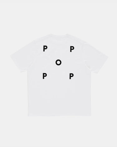 Pop Trading Co. Logo Tee Whiote Black