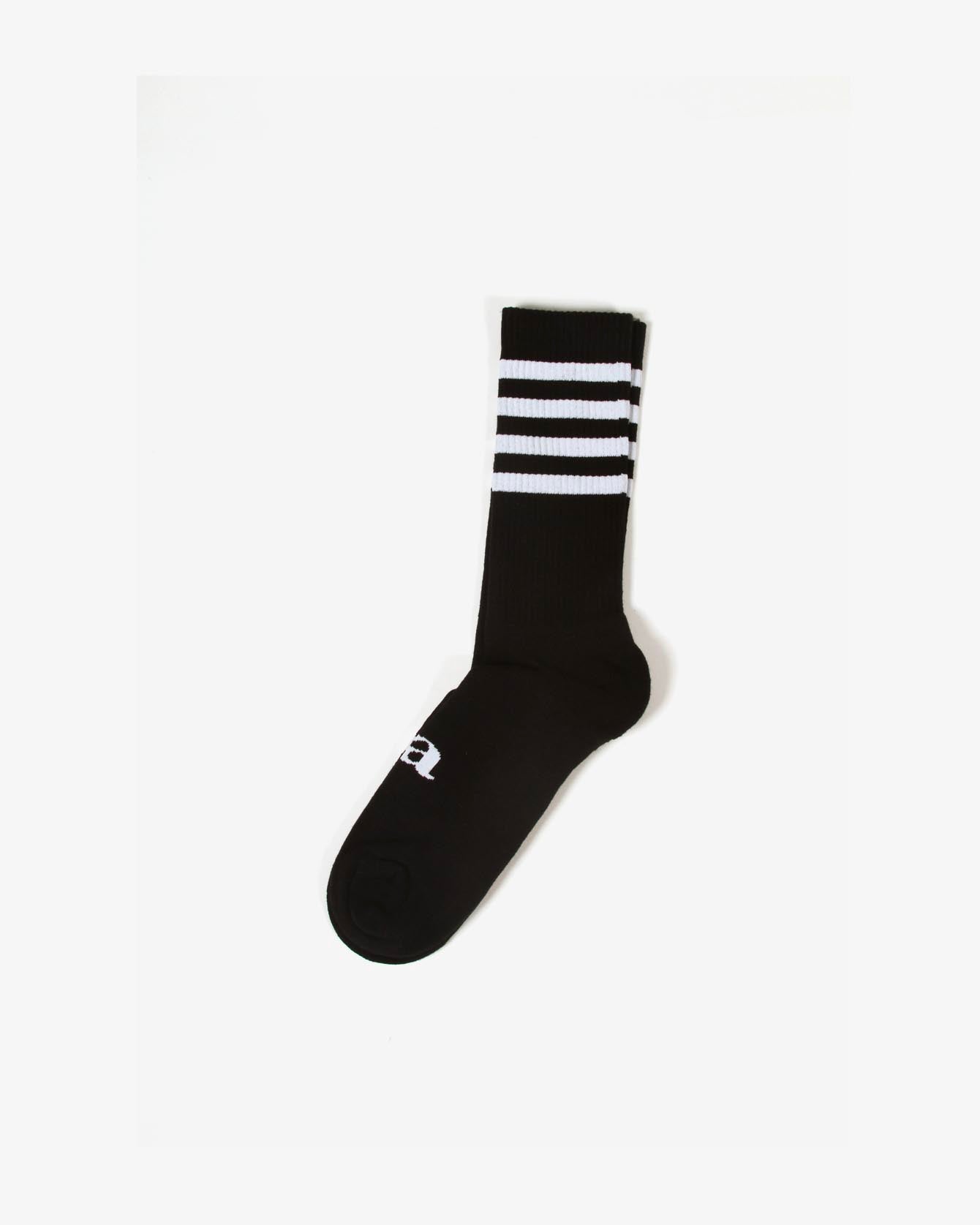 Dela Stripes Sock Black