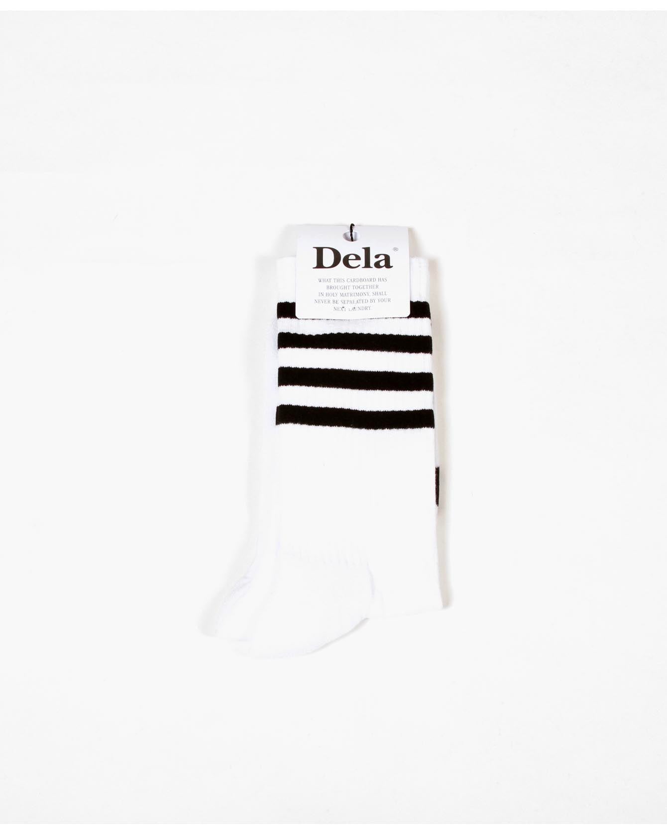 Dela Stripes Sock White