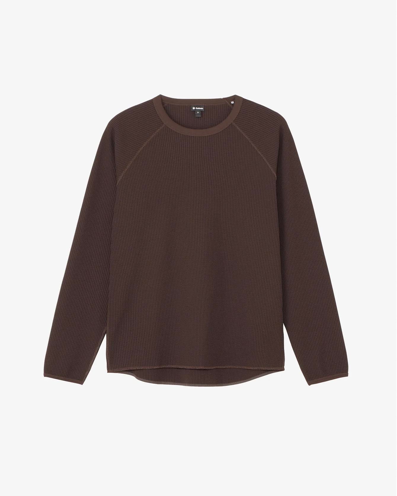 Goldwin WF Light LS Tee Jet Brown