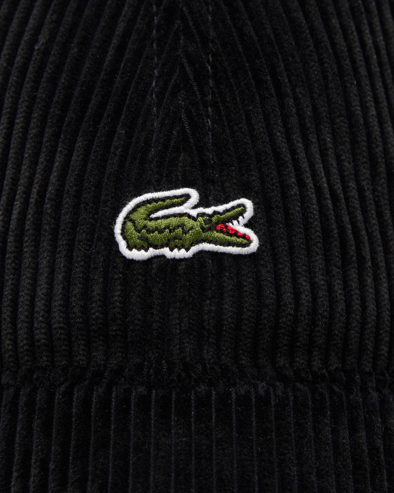 Lacoste Corduroy Cap Black