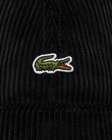 Lacoste Corduroy Cap Black