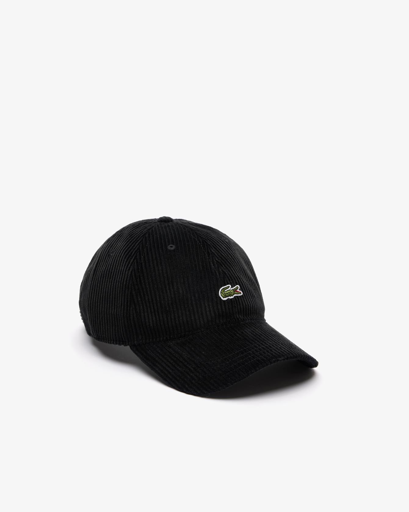 Lacoste Corduroy Cap Black