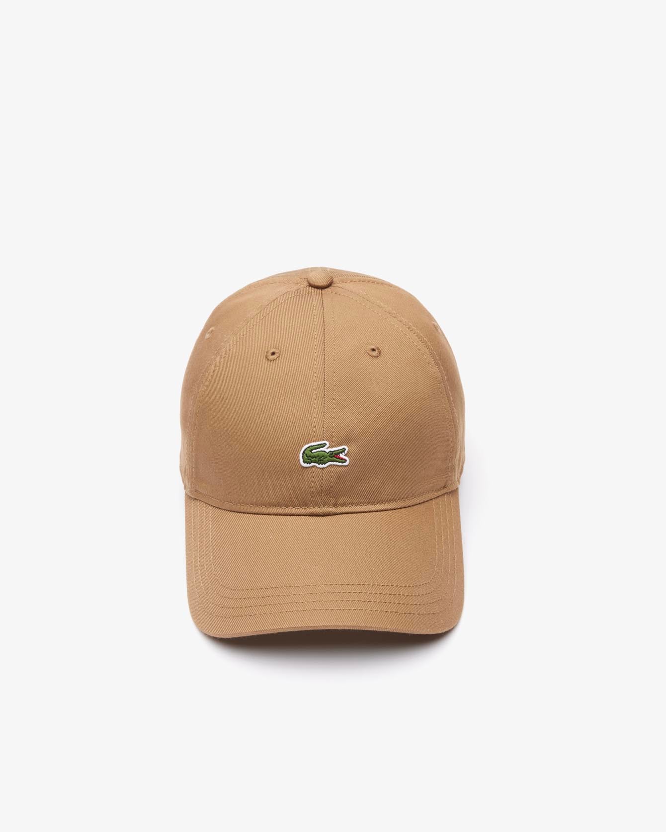 Lacoste Embroidered Twill Baseball Cap Brown