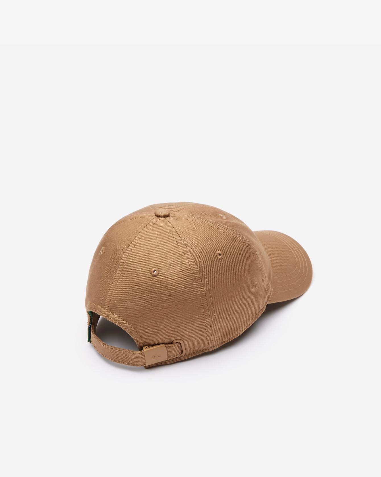 Lacoste Embroidered Twill Baseball Cap Brown