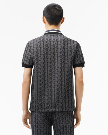 Lacoste Monogram Polo Black