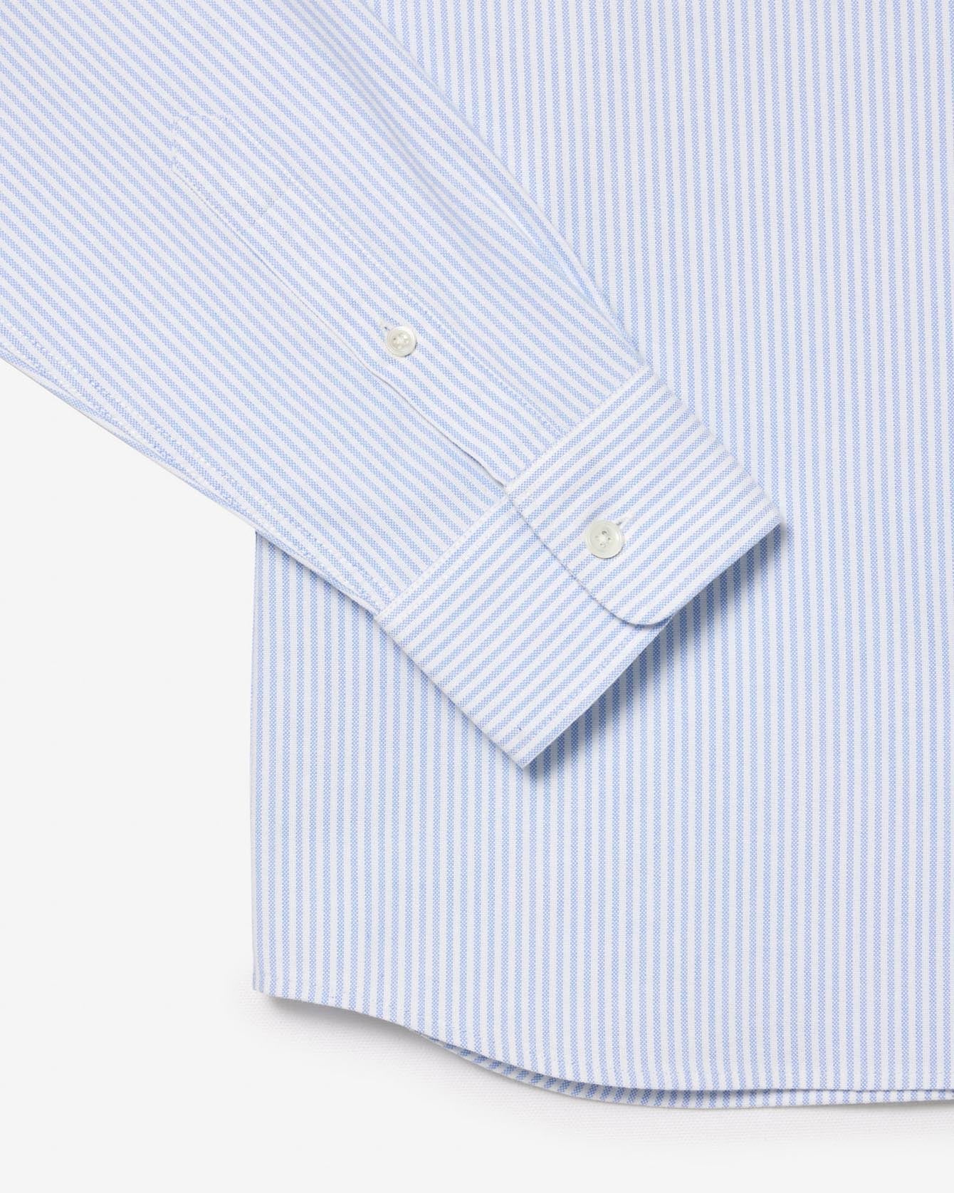 Lacoste Oxford Stripe Shirt Blue