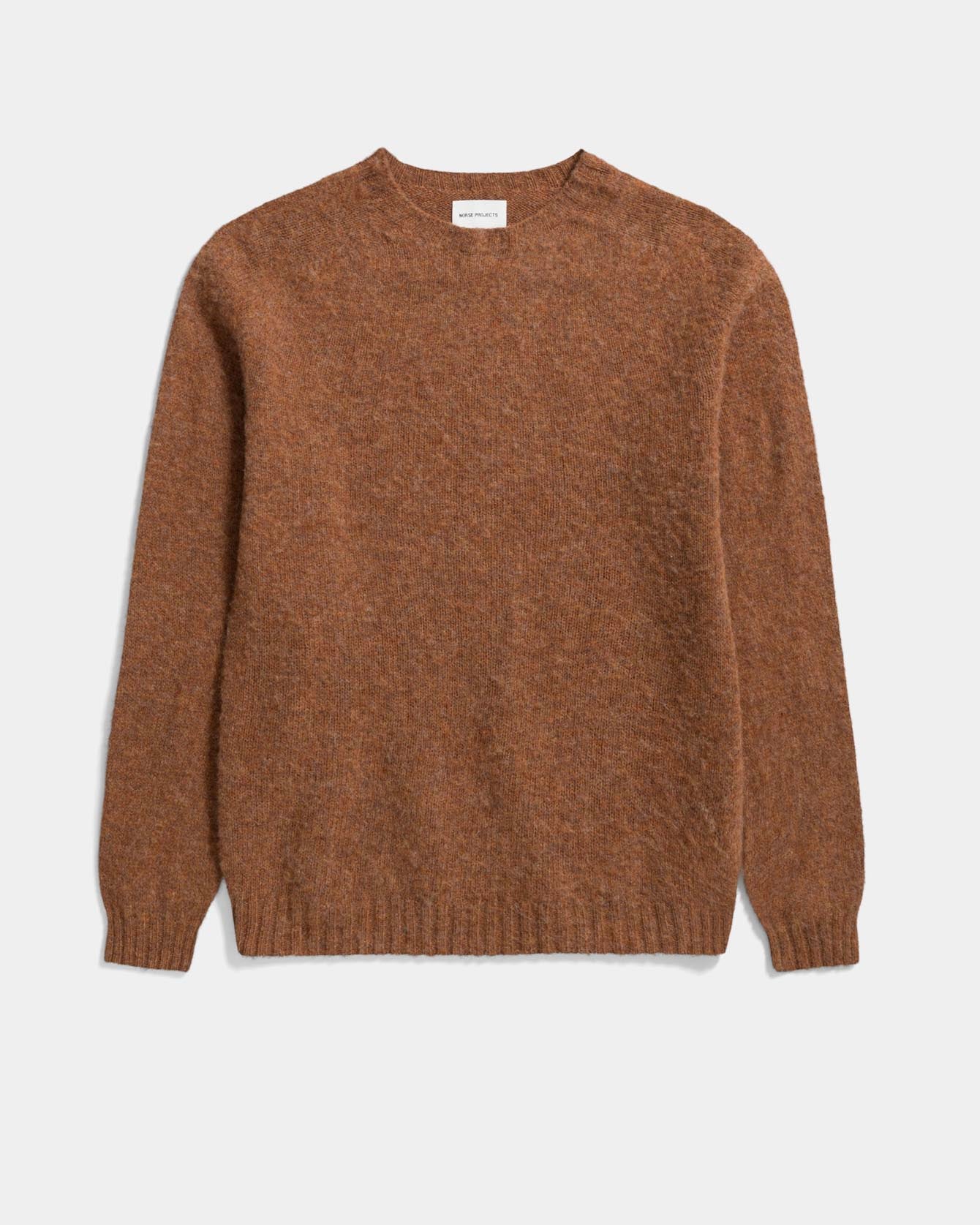 Norse Projects Birnir Brushed Lambswool Burnt Orange