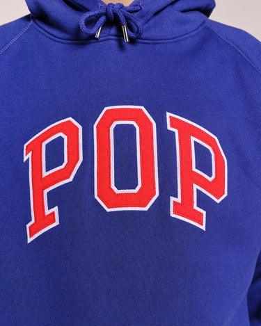 Pop Trading Arch Hooded Sweat Twilight Blue