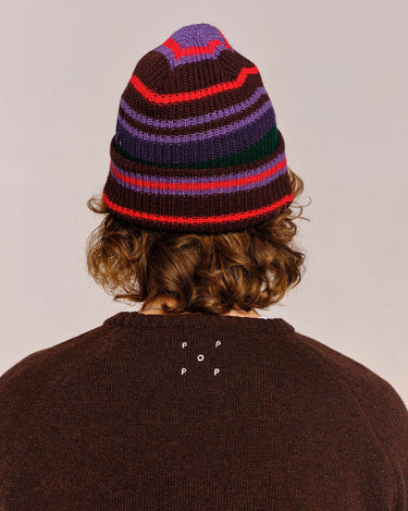 Pop Trading Striped Beanie Multicolor