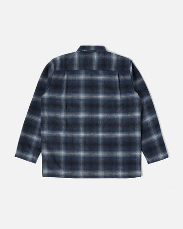 Universal Works Easy Over Jacket Navy Check